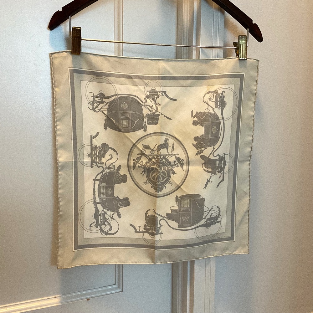 Vintage small Hermes scarf - collector’s item